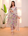 MISHNEE FASHION Floral Print Kurta, Trouser/Pant & Dupatta Set