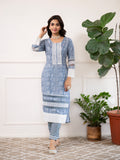 MISHNEE FASHION Printed, Self Design Kurta, Trouser/Pant & Dupatta Set